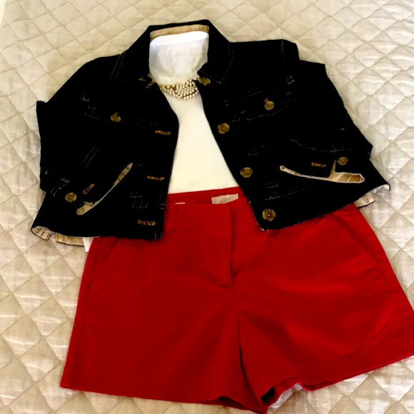 Banana Republic  crop 3/4 sleeve denim jacket - Picture 1 of 6